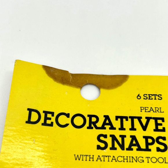 Sewing Bee By Talon Decorative Snaps With Attaching Tool 3 sets of 6 NIP - Picture 2 of 5
